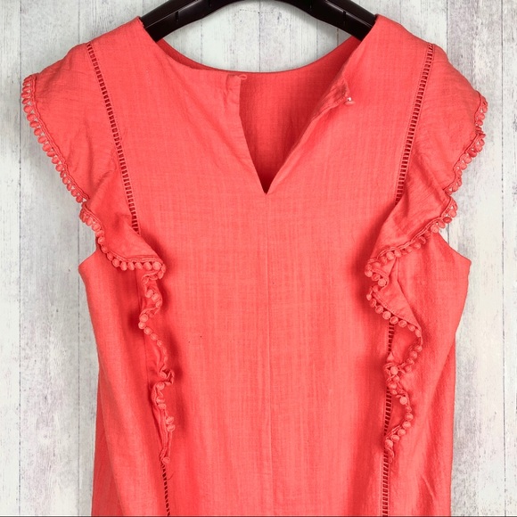 The implacable pig mini dress or top linen orange - Picture 10 of 16